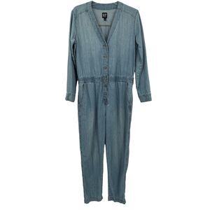 Gap Denim Straight‎ Leg Utility Boiler Suit Garage Overalls Small